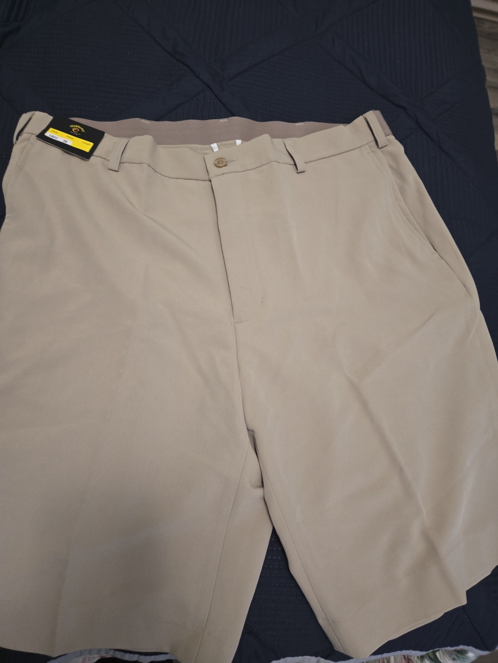 Men's Flat-Front Performance Shorts - Tan